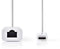 Nedis CCGP64950WT02 - USB-C naar RJ45 Adapter - 1 Gbps - Wit