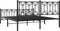 vidaXL - Bedframe - met - voetbord - zonder - matras - metaal - zwart - 160x200 - cm