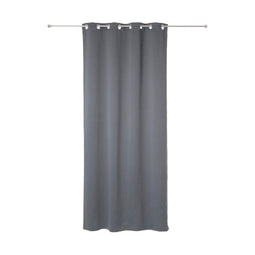 Gordijnen Atmosphera Ondoorzichtig Grijs Polyester 2 Stuks (135 x 240 cm)