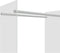 vidaXL - Haardhoutrek - 80x35x100 - cm - gehard - glas - transparant