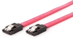 Gembird CC-SATAM-DATA - SATA datakabel - SATA600 6 Gbit/s - Rood Zwart
