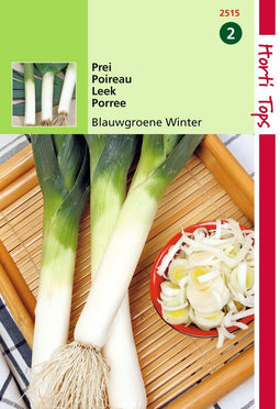 2 stuks - Hortitops - Prei Blauwgroene Winter