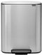 Brabantia Bo Prullenbak - 2 x 30 liter - Afvalscheiding - Matt Steel Fingerprint Proof (2 stuks)