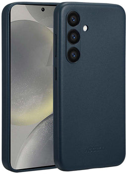 Accezz Samsung Galaxy S24 - MagSafe Leather Backcover - Echt leer - Nightfall Blue