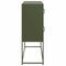 vidaXL - Dressoir - 100,5x39x107 - cm - koudgewalst - staal - olijfgroen