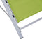 vidaXL - Ligbedden - 2 - st - met - tafel - aluminium - groen