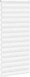 vidaXL - Zebra - rolgordijn - 95x200 - cm - stofbreedte - 90,9 - cm - polyester - wit
