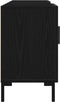 vidaXL - TV-meubel - Zwart - Eiken - 150x30x50 - cm - Engineered - Hout