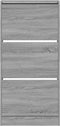 Schoenenkast 60x21x125,5 cm bewerkt hout grijs sonoma eiken