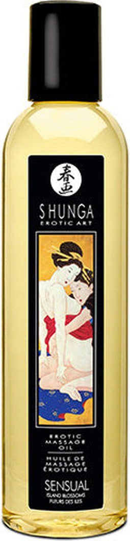 Shunga - Massageolie - Sensual Island Flowers - 240 ml
