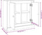 vidaXL - Dressoir - 70x35,5x67,5 - cm - bewerkt - hout - wit