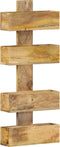 vidaXL - Tijdschriftenwandrek - 30x11x72 - cm - massief - mangohout