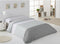Noorse hoes Alexandra House Living Parelgrijs 150 x 220 cm