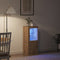 vidaXL - Sideboard - met - LED-verlichting - Artisan - Eiken - 41x37x100 - cm