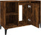 vidaXL - Wastafelkast - 80x33x60 - cm - bewerkt - hout - gerookt - eikenkleurig