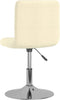 vidaXL - Eetkamerstoelen - 2 - st - draaibaar - stof - crèmekleurig