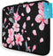 iMoshion Universele Design Sleeve 13 inch - Blossom Watercolor Black