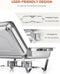 Chafing dish set RVS - 2 bakken GN 1/2 - 9L capaciteit - (2 stuks)