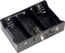 TRU COMPONENTS BH-131D Batterijhouder 3 D (mono) Soldeeraansluiting