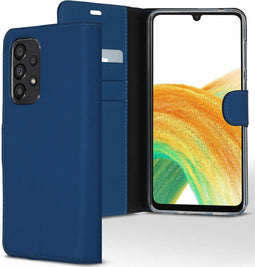 Accezz Samsung Galaxy A33 - Wallet Softcase Bookcase - 3 pashouders - Donkerblauw