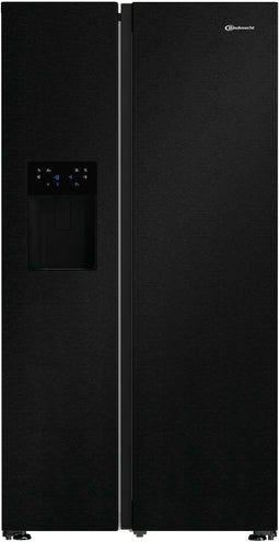 Bauknecht SBS IW E90 - Side-by-Side koelkast - NoFrost water- en ijsdispenser - Zwart