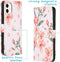 iMoshion Hoesje Geschikt voor iPhone 11 Hoesje Met Pasjeshouder - iMoshion Design Softcase Bookcase - Wit / Roze / Blossom Watercolor