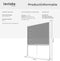 tectake® Insectenwerend Rolgordijn - 110 x 160 cm - Oprolbaar Muggengordijn - Inkortbaar - Aluminium