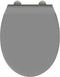 vidaXL - Snelsluiting - Toiletkap - met - Soft - Close - Duroplast - Grijs