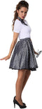 dressforfun - Rock 'n' Roll baby M - verkleedkostuum jaren '50 - zwart met stippen