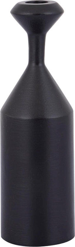 PTMD Yanou Black Aluminum Candleholder Hourglass S