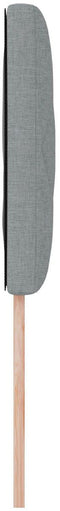 vidaXL - Hoofdbord - met - Diamantpatroon - Lichtgrijs - 100 - cm - Stof