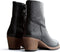Travelin Bordeaux - Dames enkellaars - Leer - Zwart - Maat 39