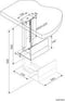 Neomounts CPU-D200BLACK - PC steun - hoogteverstelling 39-54 cm - breedteverstelling 13-23 cm - zwart