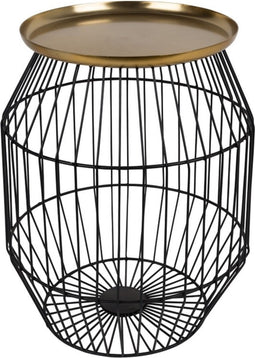 Housecraft Living Nout Bijzettafel Metaal Goud/ Zwart