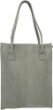 DSTRCT Portland Road - Suede Leren Shopper Anaconda Print - Grijs