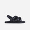 Bronx Harperr - Dames Sandaal - Gewatteerde multi-strap - Zwart