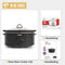 Strex Slowcooker 3.5L - 3 Warmtestanden - Keramische Binnenpan - Zwart
