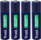 Trust 25671 - Oplaadbare AAA-batterijen - USB-C - Groen (4 stuks)
