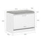 SoBuy FSR16-HG - Opbergbank - 3 niveaus - Lichtgrijs