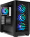 NOX Hummer Plasma - Midi Tower PC - 3x 120 mm ventilatoren - Zwart