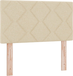 vidaXL - Hoofdbord - Diamant - Blokken - Design - Crème - 80 - cm - Stof