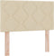 vidaXL - Hoofdbord - Diamant - Blokken - Design - Crème - 80 - cm - Stof