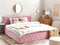 ROCHEFORT - Tweepersoonsbed - Roze - 180 x 200 cm - Fluweel