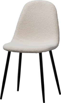 WOOOD Marije Eetkamerstoel - Teddy - Naturel - Set van 2