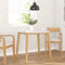 vidaXL - Eettafel - massief - hout - naturel - rubber