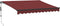 vidaXL - Luifel - automatisch - uittrekbaar - met - LED's - 300x250 - cm - bordeaux