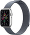 imoshion Milanees magnetisch bandje - Geschikt voor Apple Watch 1, 2, 3, 4, 5, 6, 7, 8, 9, 10 (42 mm), SE - 38/40/41 mm - Donkergrijs - S