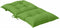 vidaXL - Stoelkussens - 4 - st - lage - rug - 100x50x7 - cm - stof - gemêleerd - groen