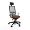 Bureaustoel met hoofdsteun Piqueras y Crespo 4B066N1 Donkerbruin