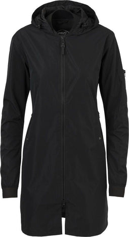 AGU Long Bomber Regenjas Urban Outdoor - Waterdicht Poray 5000 - Zwart